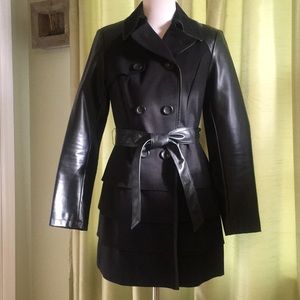 Black double breasted jakcket